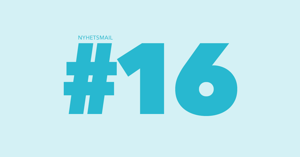 Nyhetsmail #16 – Vi börjar nya året med en lansering