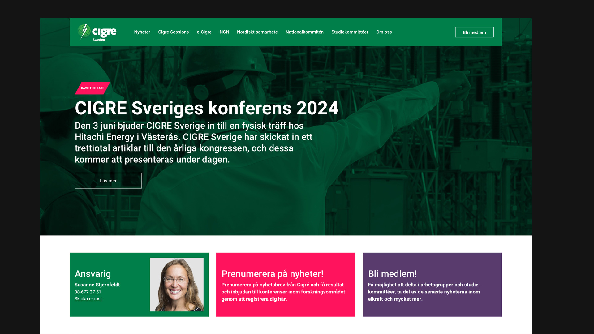Webbplats för Cigre